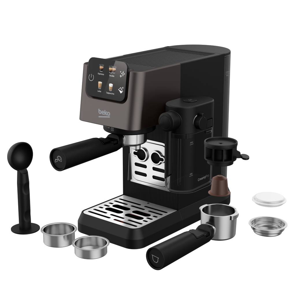 Beko Espresso Machine 1628 Watt 1.1 Liter Dark Stainless CEP 5464 DX. Beko Espresso Machine 1628 Watt 1.1 Liter Dark Stainless CEP 5464 DX.